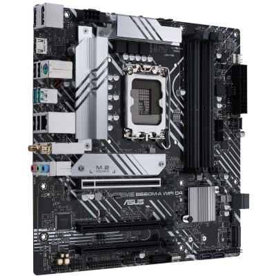 ASUS Материнська плата PRIME B660M-A WIFI D4 s1700 B660 4xDDR4 M.2 HDMI DP Wi-Fi BT mATX ASUS Материнська плата PRIME B660M-A WIFI D4 s1700 B660 4xDDR4 M.2 HDMI DP Wi-Fi BT mATX