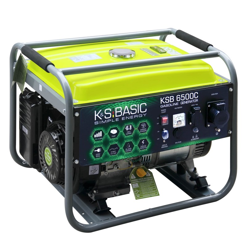 Könner & Söhnen Генератор бензиновий Basic  KSB 6500C, 230В, 5.5кВт, ручний запуск, 66.6кг