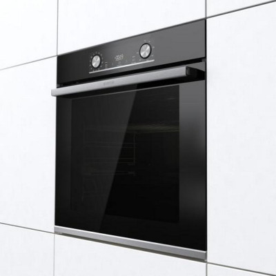 Gorenje Духовий шафа електричний, 77л, A, дисплей, ф-я без додавання жиру, чорний