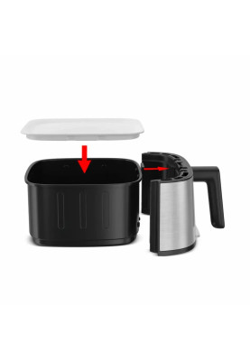 Tefal Мультипіч Easy Fry Silence, 1670Вт, чаша-5л, сенсорне керув., 10 програм, пластик, нерж.