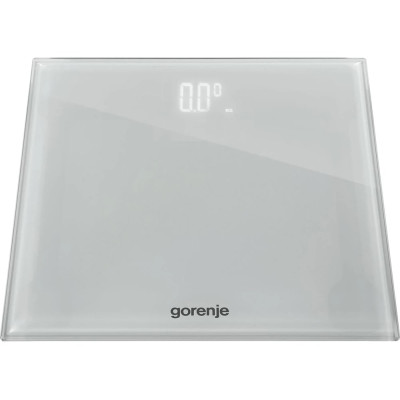 Gorenje Ваги підлогові, 180 кг, дисплей, скло, білий