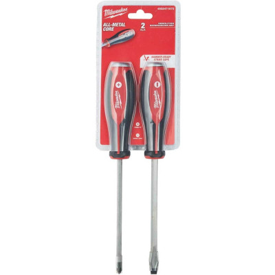 Milwaukee Викрутки Milwaukee для роботи з ударом, PH2/SL7.9мм набір 2шт