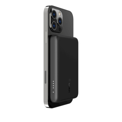 Belkin Портативне зарядне пристрій MagSafe 2500mAh, Wireless Power Bank, black