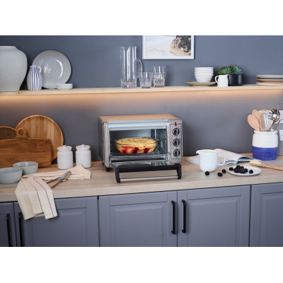 Russell Hobbs Піч електрична Air Fry Mini Oven, 12.6л, 1500Вт, механіч., гриль, конвенція, сіра
