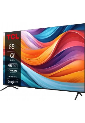 TCL Телевізор 85" QLED 4K 60Hz Smart Google TV Titan ONKYO sound