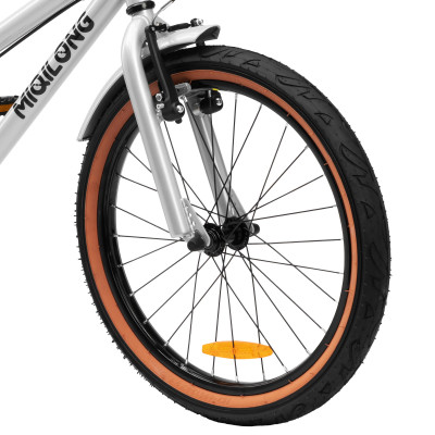 Miqilong Детский велосипед ST 20" срібний