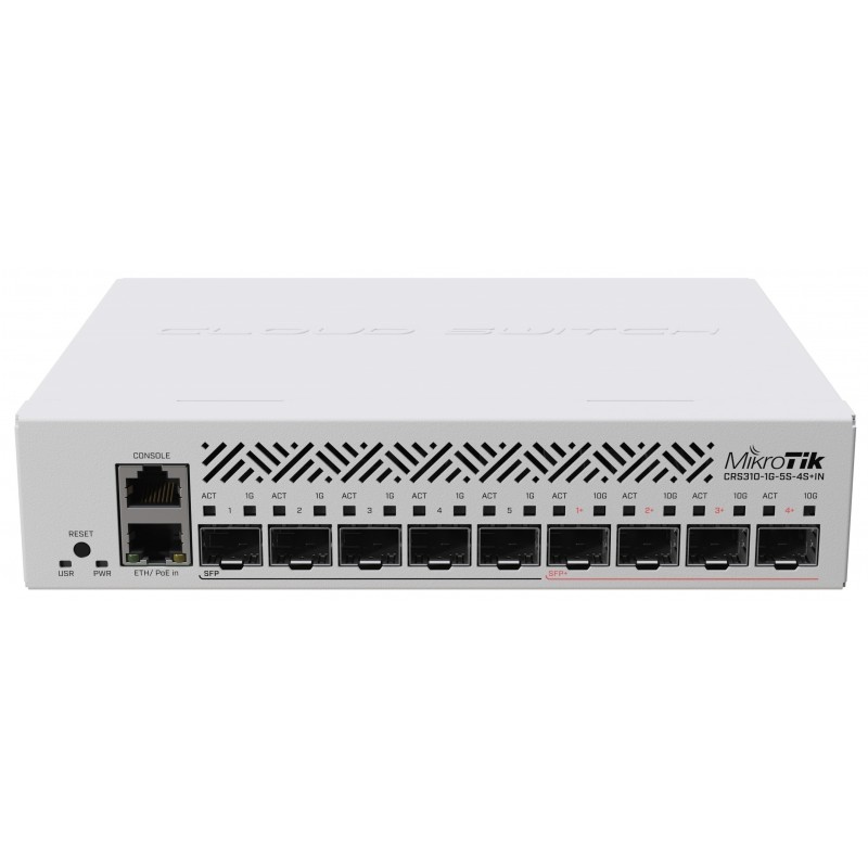 MikroTiK Комутатор Cloud Router Switch CRS310-1G-5S-4S+IN