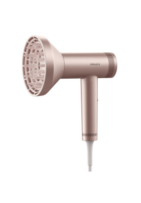 Philips Фен 8000 Series, 1400Вт, 3 режими, іонізація, хол. обдув, турборежим, рожевий