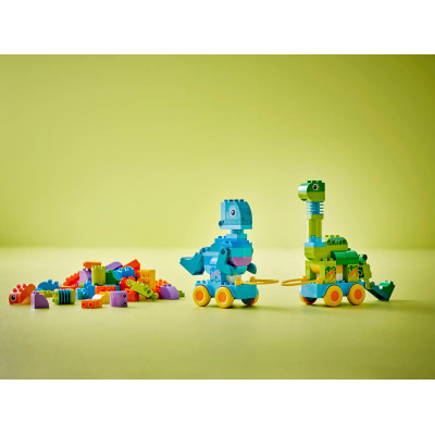 LEGO Конструктор LEGO DUPLO Town Динозаври на колесах 3в1 LEGO Конструктор LEGO DUPLO Town Динозаври на колесах 3в1