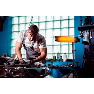 Neo Tools Інфрачервоний обігрівач, 2000 Вт, 18м2, пульт, 49.5х10.5х11 см, IP65 Neo Tools Інфрачервоний обігрівач, 2000 Вт, 18м2, пульт, 49.5х10.5х11 см, IP65