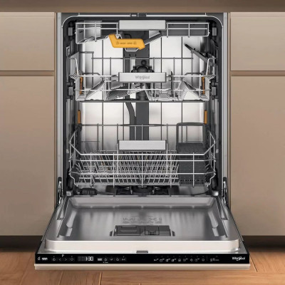 Whirlpool Посудомийна машина вбудовувана, 14компл., A+++, 60см, дисплей, 3й кошик, білий