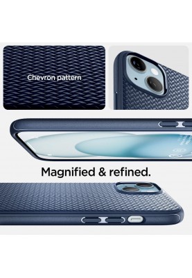 Spigen Чохол для Apple iPhone 15 Plus Mag Armor MagFit, Navy Blue