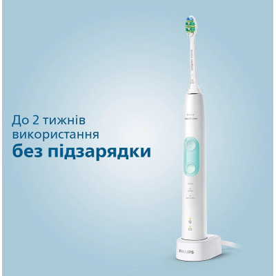Philips Щітка зубна електр., ProtectiveClean 5100, 62т. колив/хв, насадок-2, футляр, білий