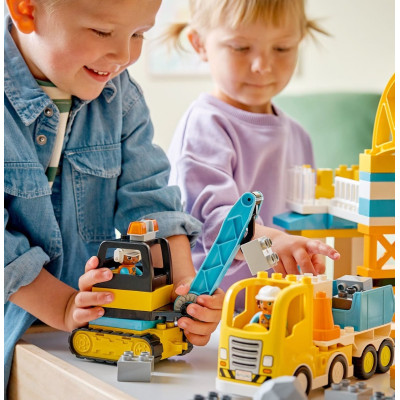 LEGO Конструктор LEGO DUPLO Town 3-в-1 Будівельний майданчик і техніка LEGO Конструктор LEGO DUPLO Town 3-в-1 Будівельний майданчик і техніка