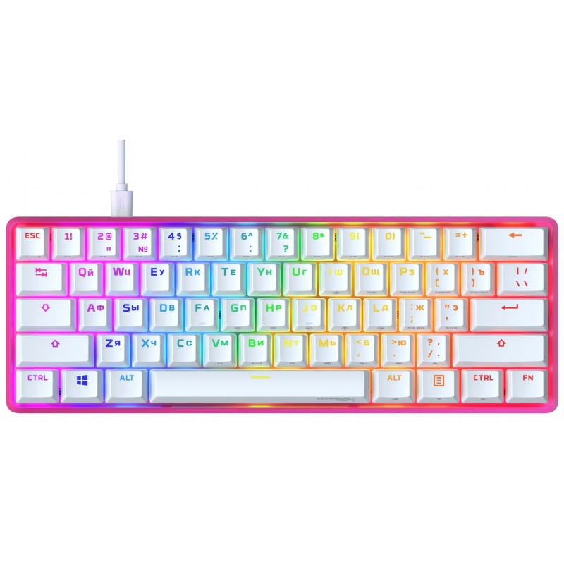 HyperX Клавіатура Alloy Origin 60 Red USB RGB ENG/RU, Pink