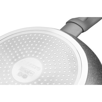 ARDESTO Сковорідка Gemini Gourmet з кришкою 26 см, сірий, алюміній