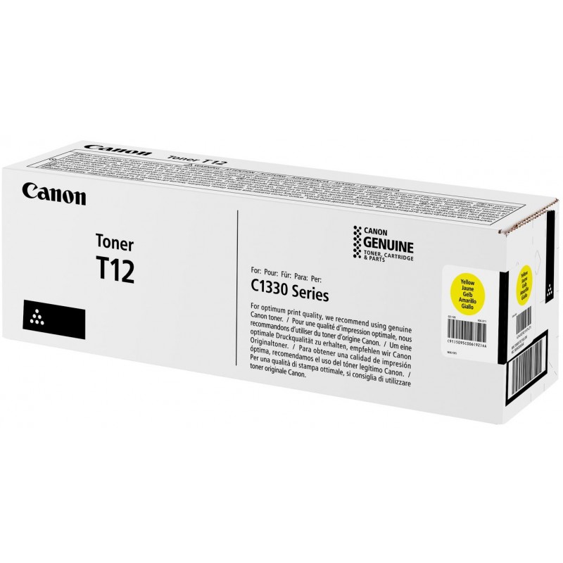 Canon Картридж T12 i-SENSYS XC1333 Series (5400 стор.) Yellow