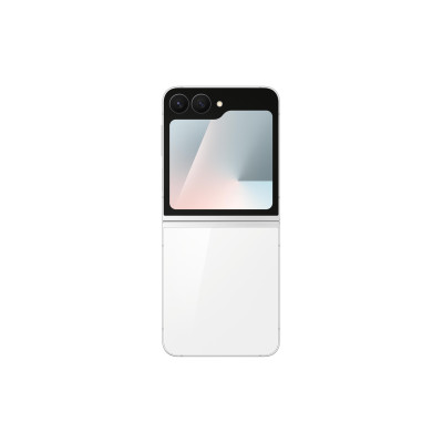 Samsung Смартфон Galaxy Flip 7 FE 5G (F761) 6.7"/3.4" 8/128ГБ, 1SIM, 4000мА • рік, білий