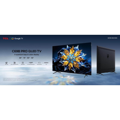 TCL Телевізор 75" QLED Pro 4K 60Hz Smart Google TV Titan ONKYO sound