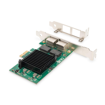 Digitus Сетевая карта Gigabit 2хRJ45, PCI Express