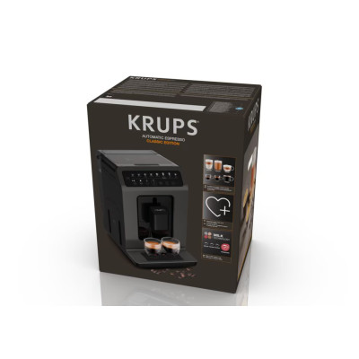 Krups Кавомашина Evidence Classic, 2.3л, зерно, автомат.капуч, дисплей, авторецептів -8, сернор.керування, чорний