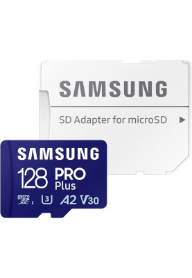 Samsung Карта пам'яті microSDXC 128GB C10 UHS-I R180MB/s PRO Plus