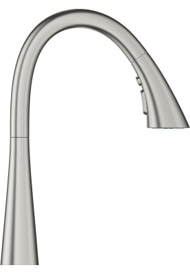 Grohe Змішувач для кухні Scala, довж.виливу - 231мм, поворотний/витяжний, 1важіль, супер сталь
