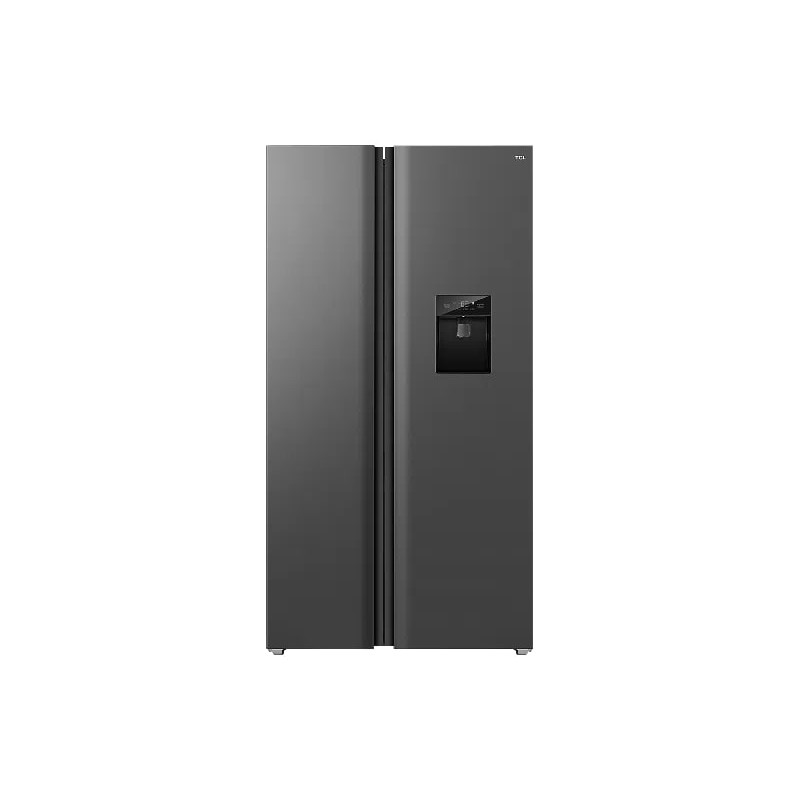 TCL Холодильник SBS, 177х92х63см, 2 дв., Х- 322л, М- 181л, A++, NF, диспенсер, нерж