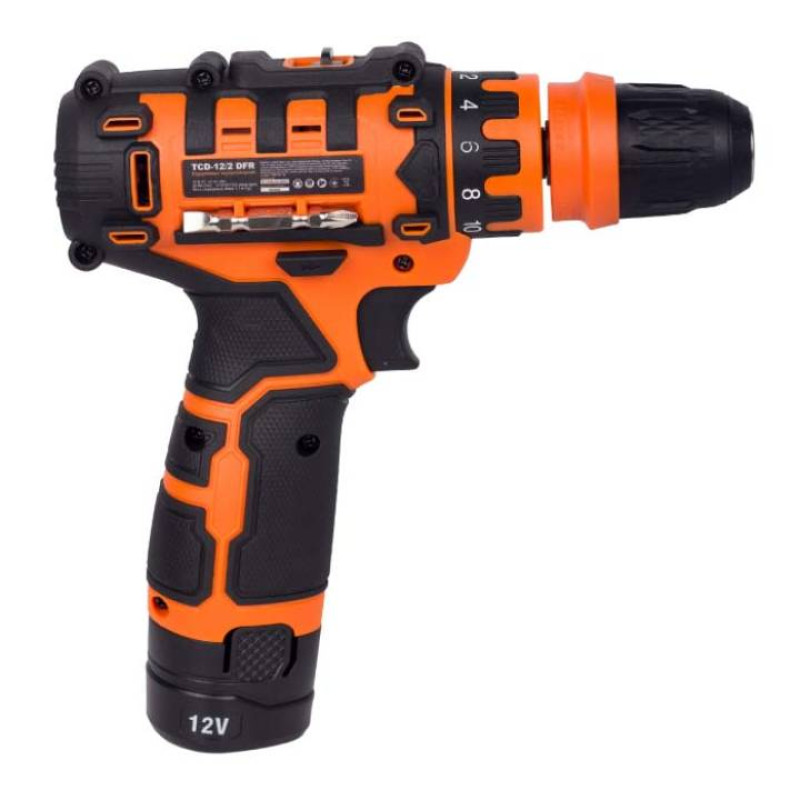 TEKHMANN Шурупокрут-дриль акумуляторний TCD-12/2 DFR 12В 2х2А·год 20Нм 350·1500об·хв 1.1кг