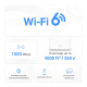 Mercusys Система WiFi-Mesh Halo H60X AX1500, 3xGE LAN/WAN, 2мод