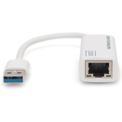 Digitus Адаптер USB 3.0 to Gigabit Ethernet, білий Digitus Адаптер USB 3.0 to Gigabit Ethernet, білий