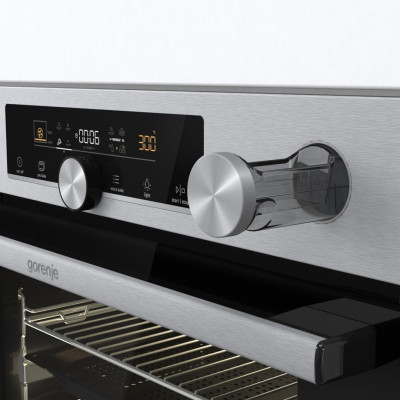 Gorenje Духовий шафа електричний, 77л, A+, пара, пригот. на декількох рівнях, дисплей, нерж