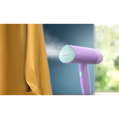 Philips Відпарювач компактний Series 3000, 1000Вт, 100мл, паровий удар -20гр, пластик, рожевий