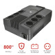 Trust Джерело безперебійного живлення Maxxon 800VA UPS 6 standard wall power outlets BLACK