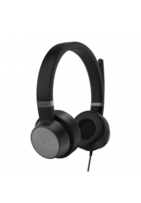 Lenovo Гарнітура ПК стерео On-ear Go Wired ANC, USB-A/USB-C, 2м, чорний