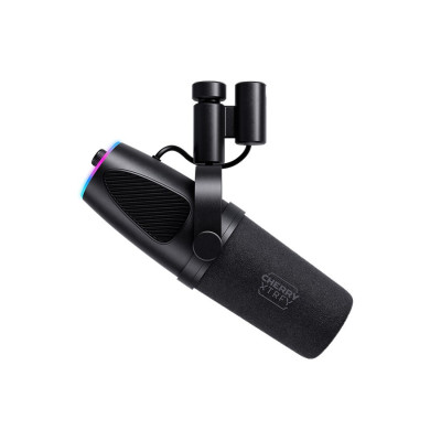 Cherry Xtrfy Мікрофон геймінговий NGALE X, Cardioid, USB-A, 2м, RGB, чорний