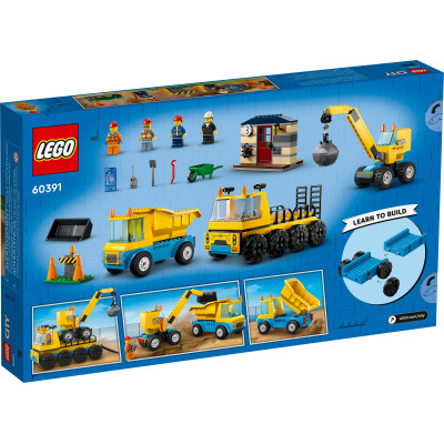 LEGO Конструктор City Будівельна вантажівка й кулястий кран-таран