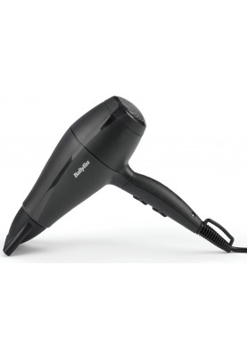 BaByliss Фен Super Light Pro, 2000Вт, 3 режими, HTDC мотор, тонкий концентратор 6 мм, чорний