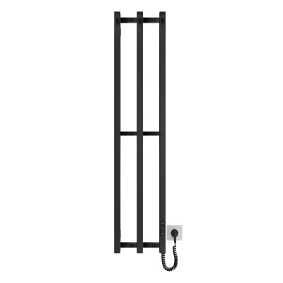 Hygge Family Рушникосушка електрична Slim, 1170х250х80мм, таймер-регулятор, сталь, чорний матовий