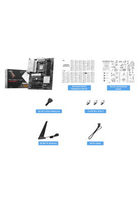 MSI Материнська плата PRO B850-P WIFI sAM5 B850 4xDDR5 M.2 HDMI WiFi BT ATX