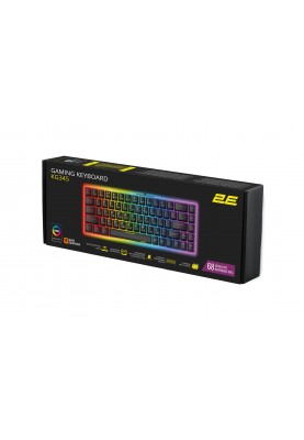 2E Gaming Клавіатура KG345 RGB 68key USB Transparent