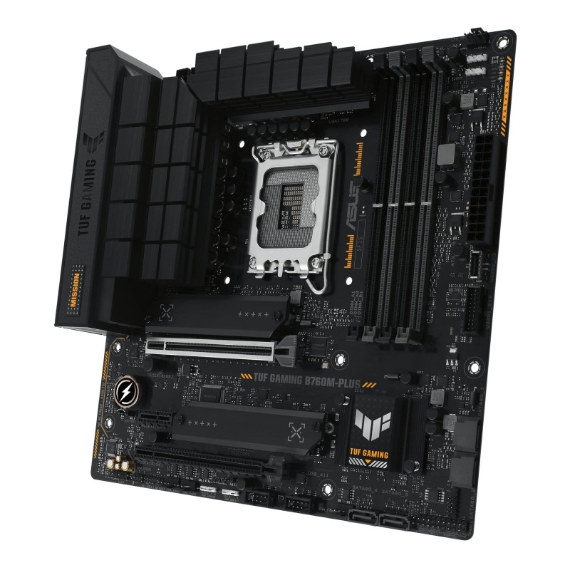 ASUS Материнcька плата TUF GAMING B760M-PLUS s1700 B760 4xDDR5 M.2 HDMI DP mATX