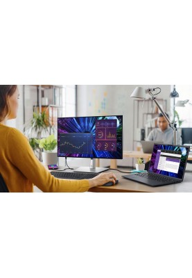 Dell Монітор 23.8" U2424HE HDMI, DP, USB-C, RJ-45, Audio, IPS, 120Hz, sRGB 100%, Pivot