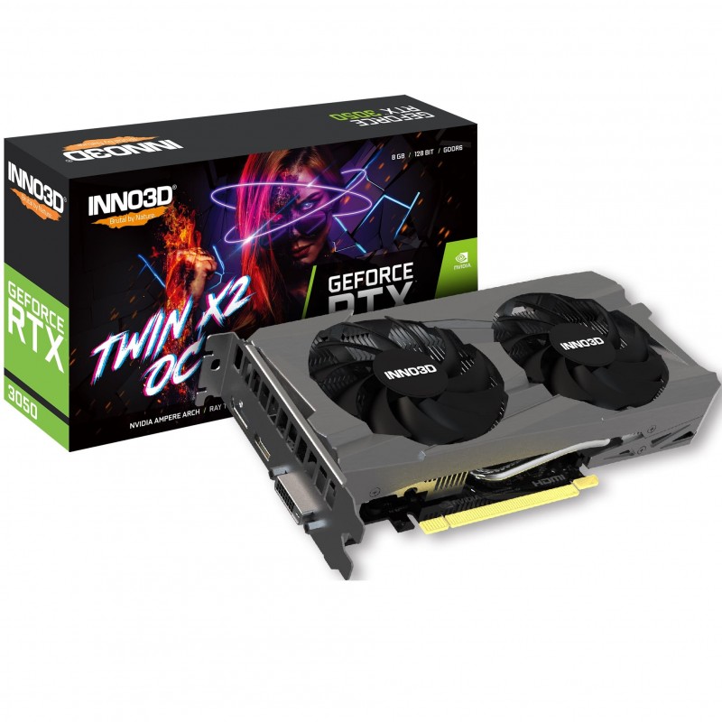 Inno3d Відеокарта GeForce RTX 3050 8GB GDDR6 Twin X2 OC V2