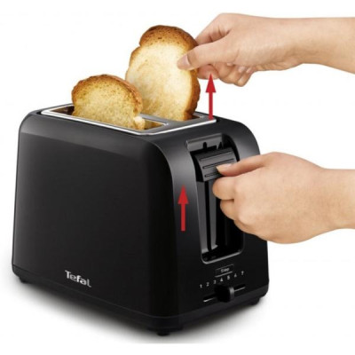 Tefal Тостер Vita, 800Вт, пластик, чорний Tefal Тостер Vita, 800Вт, пластик, чорний