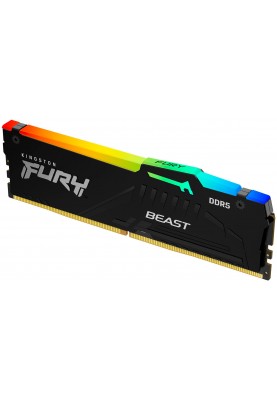 Kingston Пам'ять ПК DDR5 64GB KIT (32GBx2) 5600 FURY Beast RGB