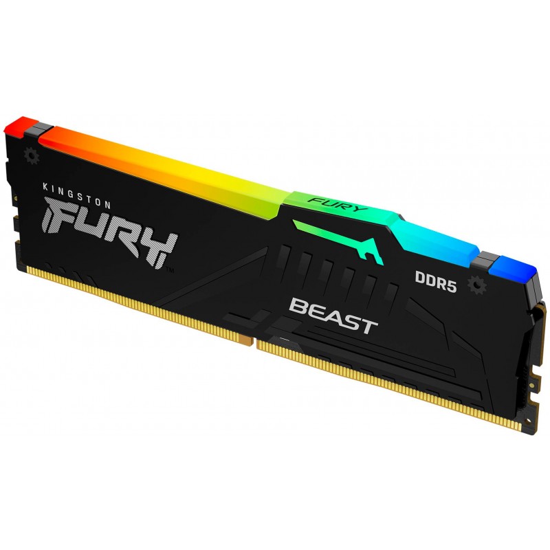 Kingston Пам'ять ПК DDR5 64GB KIT (32GBx2) 5600 FURY Beast RGB