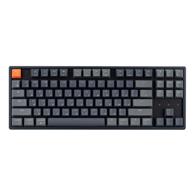 Keychron Клавіатура K8 Aluminum Frame 87 keys, Gateron Brown, Hot-Swap, RGB, BLACK