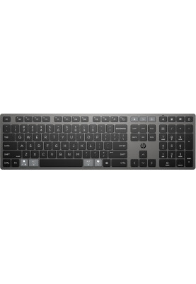 HP Клавіатура мембранна 720 Multi-Device Rechargeable, 109key, WL/BT, EN/UK, чорний
