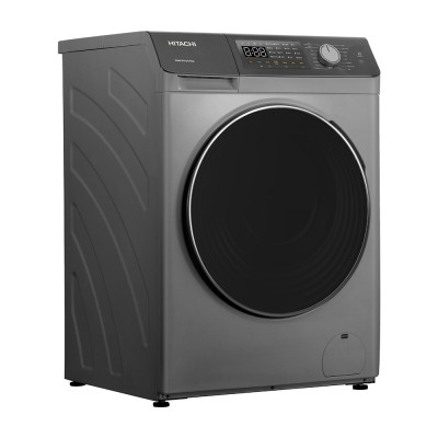 Hitachi Прально-сушильна машина фронтальна, 8(5)кг, 1400, A, 60см, дисплей, пара, інвертор, cріблястий Hitachi Прально-сушильна машина фронтальна, 8(5)кг, 1400, A, 60см, дисплей, пара, інвертор, cріблястий